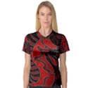 Red dragon Women s V-Neck Sport Mesh Tee View1