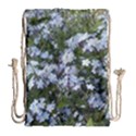 Little Blue Forget-me-not flowers Drawstring Bag (Large) View2