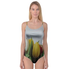 Colorful Bouquet Tulips Camisole Leotard 