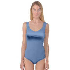 Blue Color Princess Tank Leotard 