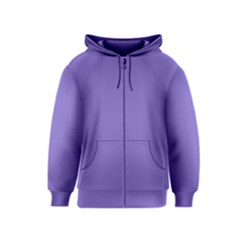 Lilac - Purple Color Design Kids  Zipper Hoodie by picsaspassion