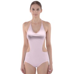 Pink Color Design Cut-out One Piece Swimsuit