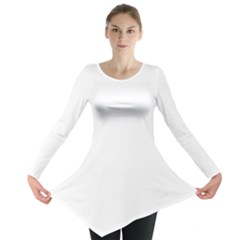 White Color Design Long Sleeve Tunic 