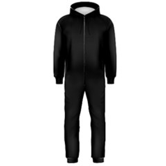 Black Color Design Hooded Jumpsuit (men)  by picsaspassion