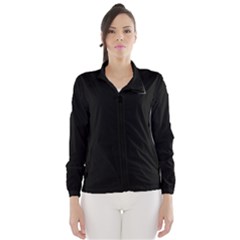 Black Color Design Wind Breaker (women) by picsaspassion