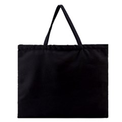 Black Color Design Zipper Large Tote Bag