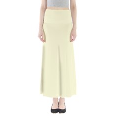 Yellow Color Design Maxi Skirts