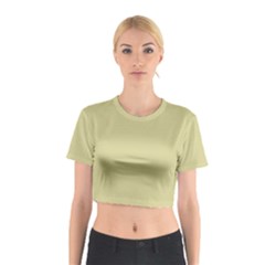 Brown Sand Color Design Cotton Crop Top