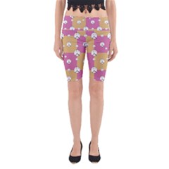 Symbol Peace Drawing Pattern  Yoga Cropped Leggings