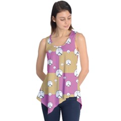 Symbol Peace Drawing Pattern  Sleeveless Tunic