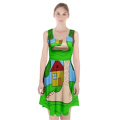 Giant Foot Racerback Midi Dress