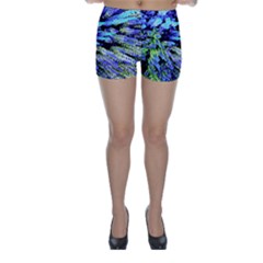 Colorful Floral Art Skinny Shorts by yoursparklingshop