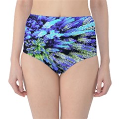 Colorful Floral Art High-waist Bikini Bottoms by yoursparklingshop