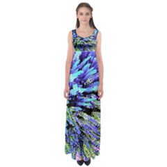 Colorful Floral Art Empire Waist Maxi Dress by yoursparklingshop