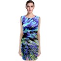 Colorful Floral Art Classic Sleeveless Midi Dress View1