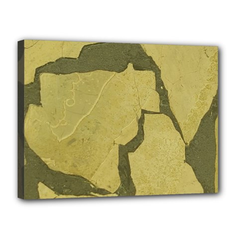 Stylish Gold Stone Canvas 16  X 12  by yoursparklingshop