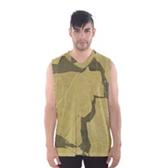 Stylish Gold Stone Men s Basketball Tank Top