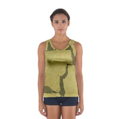 Stylish Gold Stone Women s Sport Tank Top  by yoursparklingshop