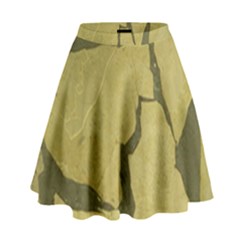 Stylish Gold Stone High Waist Skirt