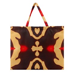 Deviding The Shadow Zipper Large Tote Bag