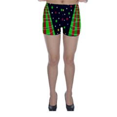 Xmas Tree  Skinny Shorts by Valentinaart