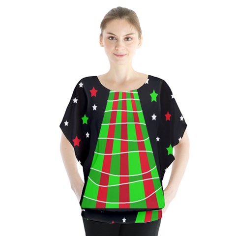 Xmas Tree  Blouse by Valentinaart