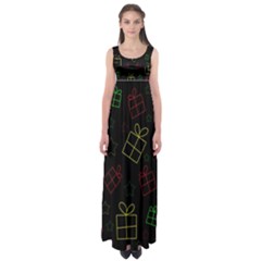 Xmas Gifts Empire Waist Maxi Dress