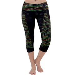 Xmas Tree 2 Capri Yoga Leggings