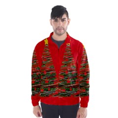 Xmas Tree 3 Wind Breaker (men) by Valentinaart