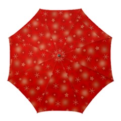 Red Xmas Desing Golf Umbrellas by Valentinaart