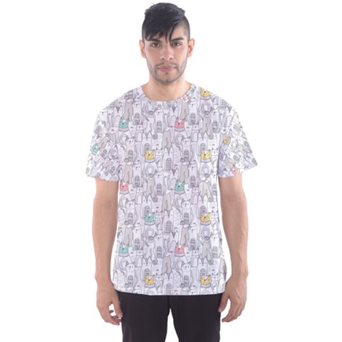 Doodle Cats  Men s Sport Mesh Tee by kostolom3000shop