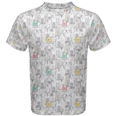 Doodle Cats  Men s Cotton Tee by kostolom3000shop