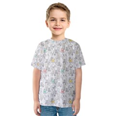 Doodle Cats  Kids  Sport Mesh Tee