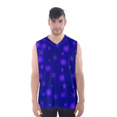 Blue Xmas Design Men s Basketball Tank Top by Valentinaart