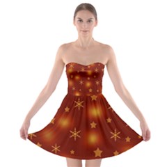 Xmas Design Strapless Bra Top Dress by Valentinaart