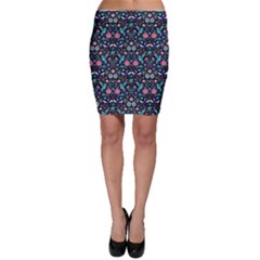 Hummingbird Symmetry Tapestry Bodycon Skirt by michellelobelia