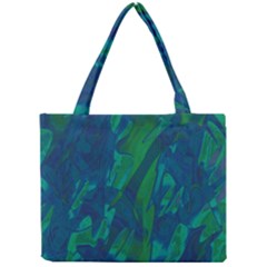 Green And Blue Design Mini Tote Bag by Valentinaart