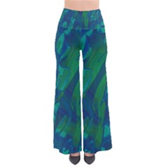 Green And Blue Design Pants by Valentinaart