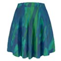 Green and blue design High Waist Skirt View2