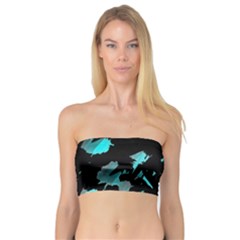 Painter Was Here - Cyan Bandeau Top by Valentinaart