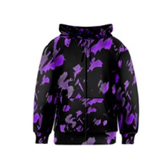 Painter Was Here - Purple Kids  Zipper Hoodie by Valentinaart