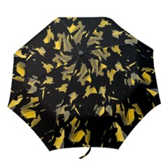 Painter Was Here - Yellow Folding Umbrellas by Valentinaart