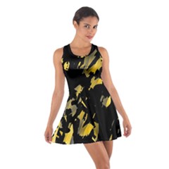 Painter Was Here - Yellow Cotton Racerback Dress by Valentinaart