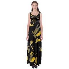 Painter Was Here - Yellow Empire Waist Maxi Dress by Valentinaart