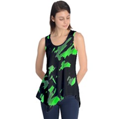 Painter Was Here - Green Sleeveless Tunic by Valentinaart