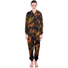 Abstract Autumn  Hooded Jumpsuit (ladies)  by Valentinaart