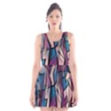 Purple high art Scoop Neck Skater Dress View1