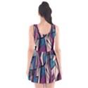 Purple high art Scoop Neck Skater Dress View2