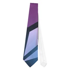 Purple Decorative Abstract Art Neckties (one Side) 