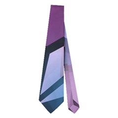 Purple Decorative Abstract Art Neckties (two Side)  by Valentinaart